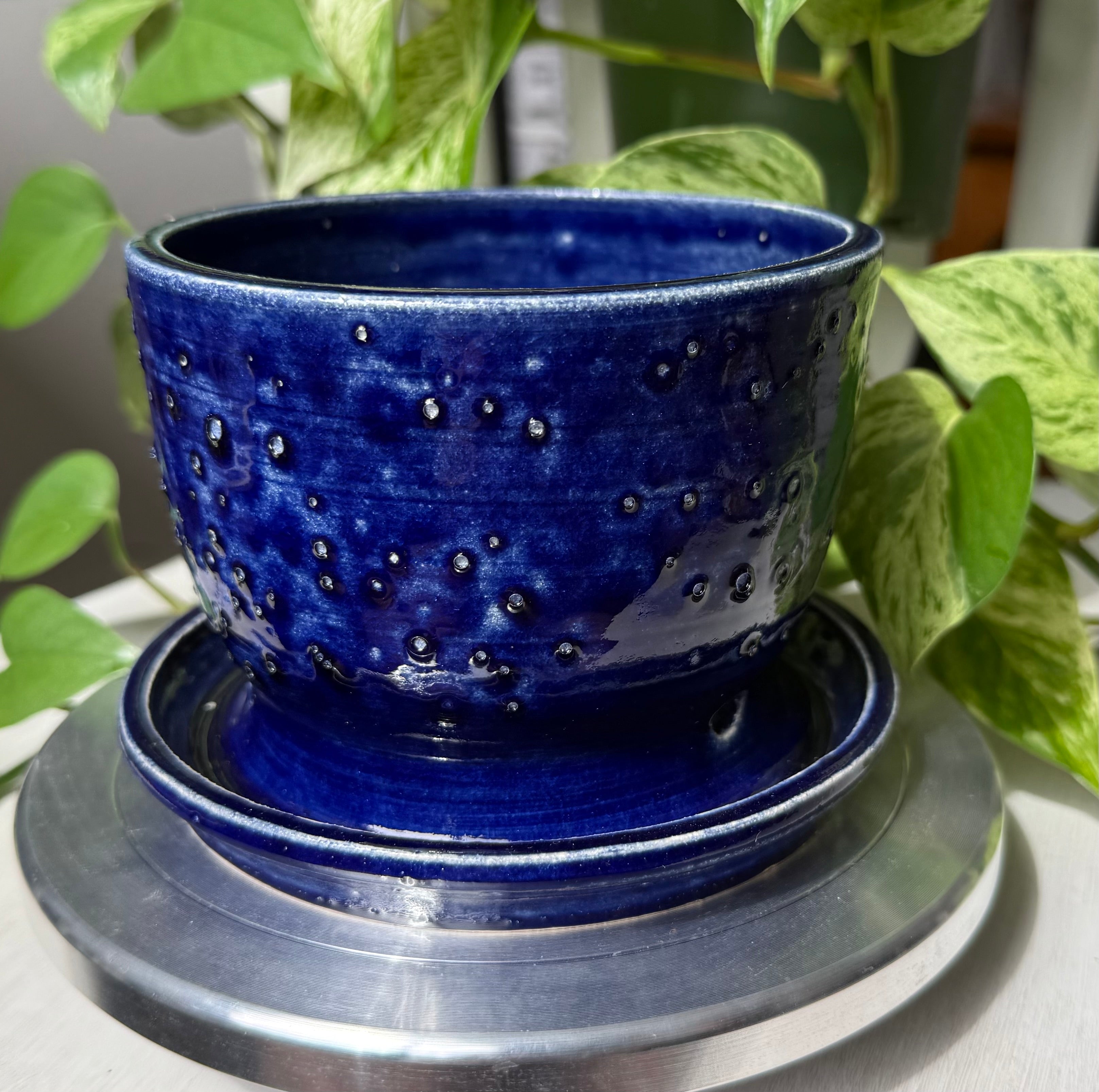 Blue Planter - 5”