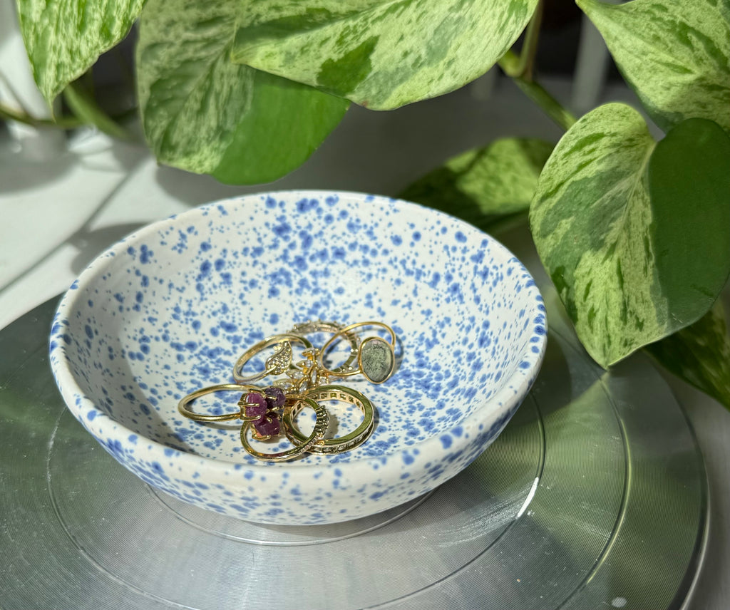 Blue White Trinket Dish