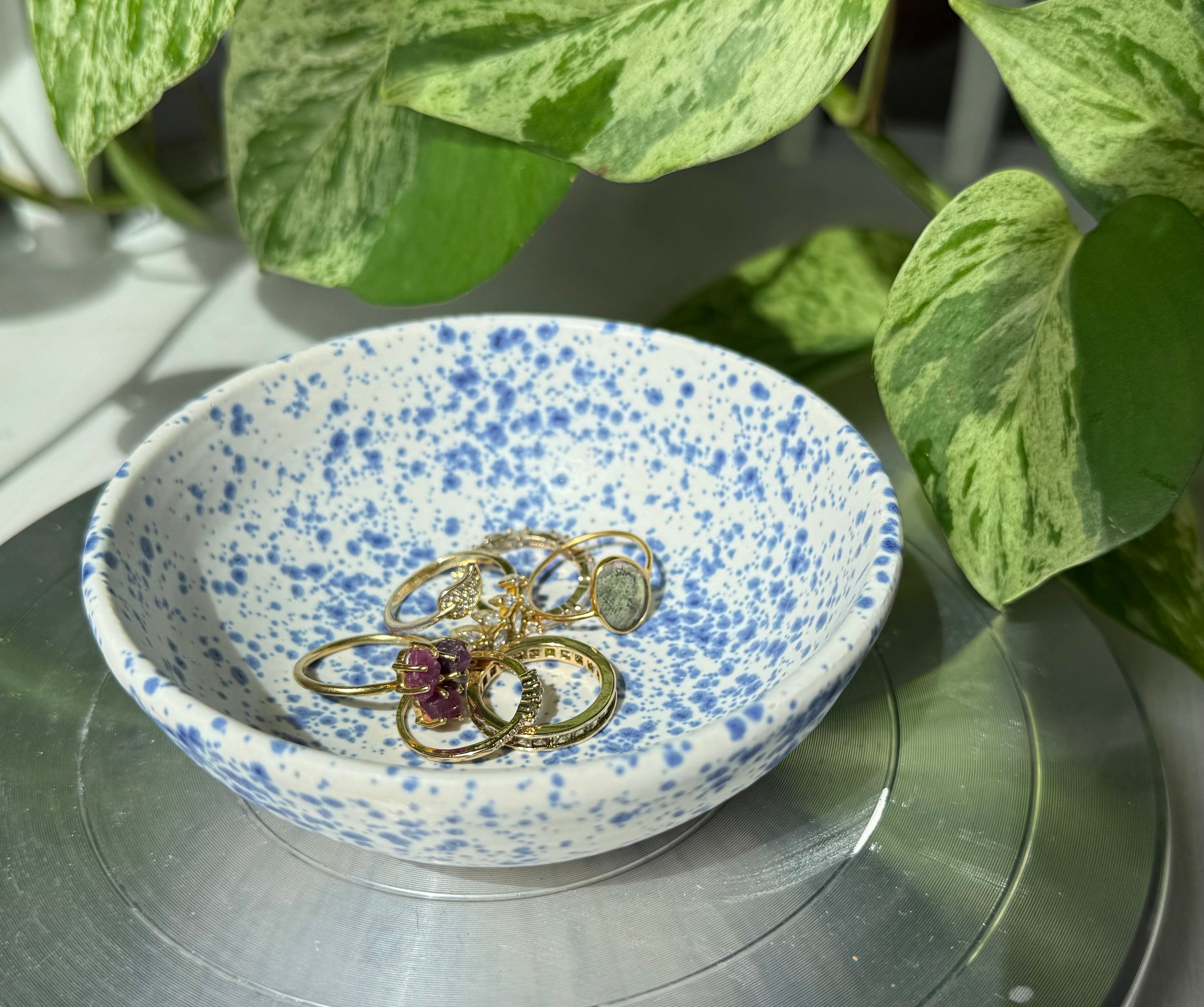 Blue White Trinket Dish