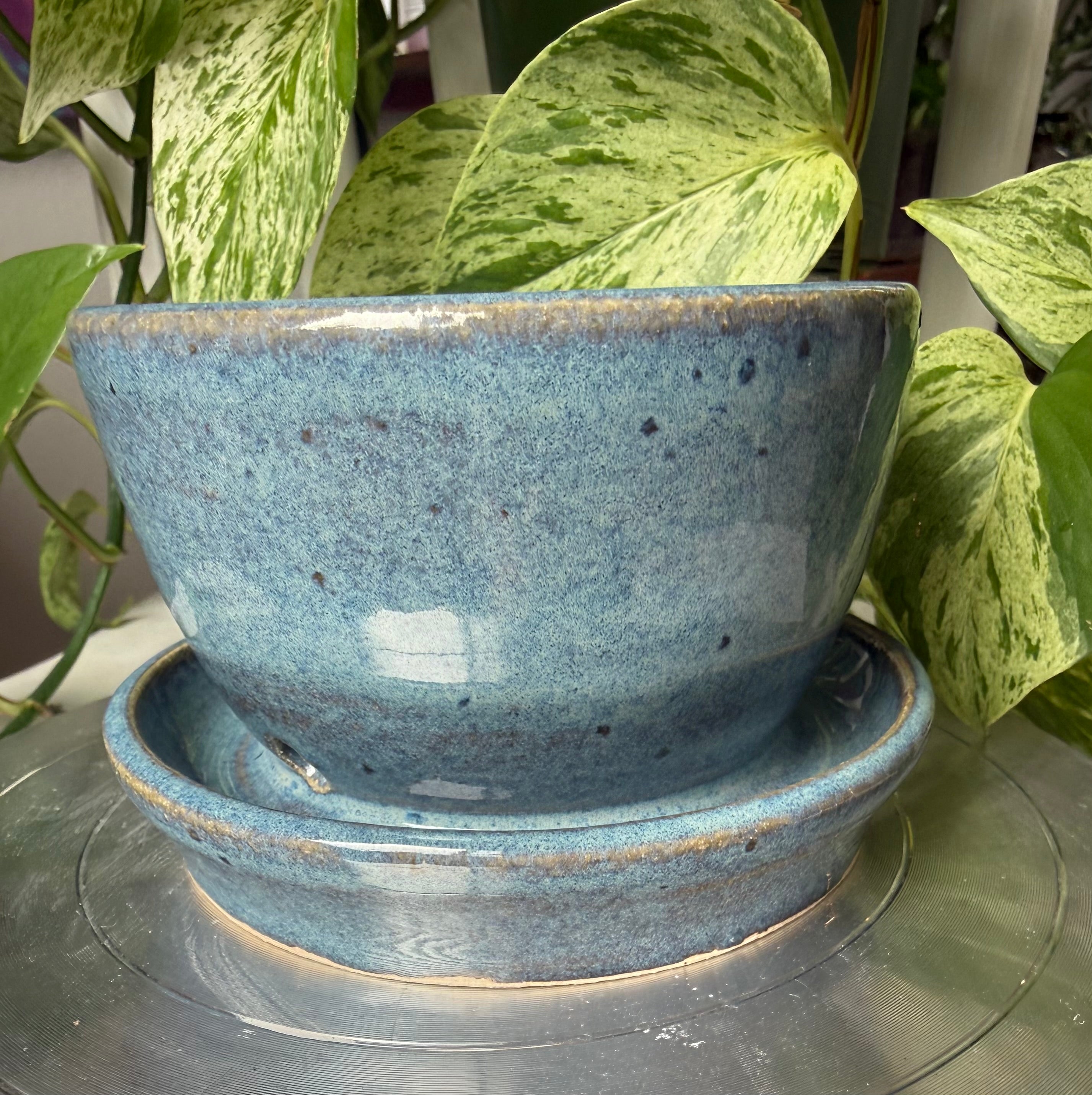 Blue Planter - 3”
