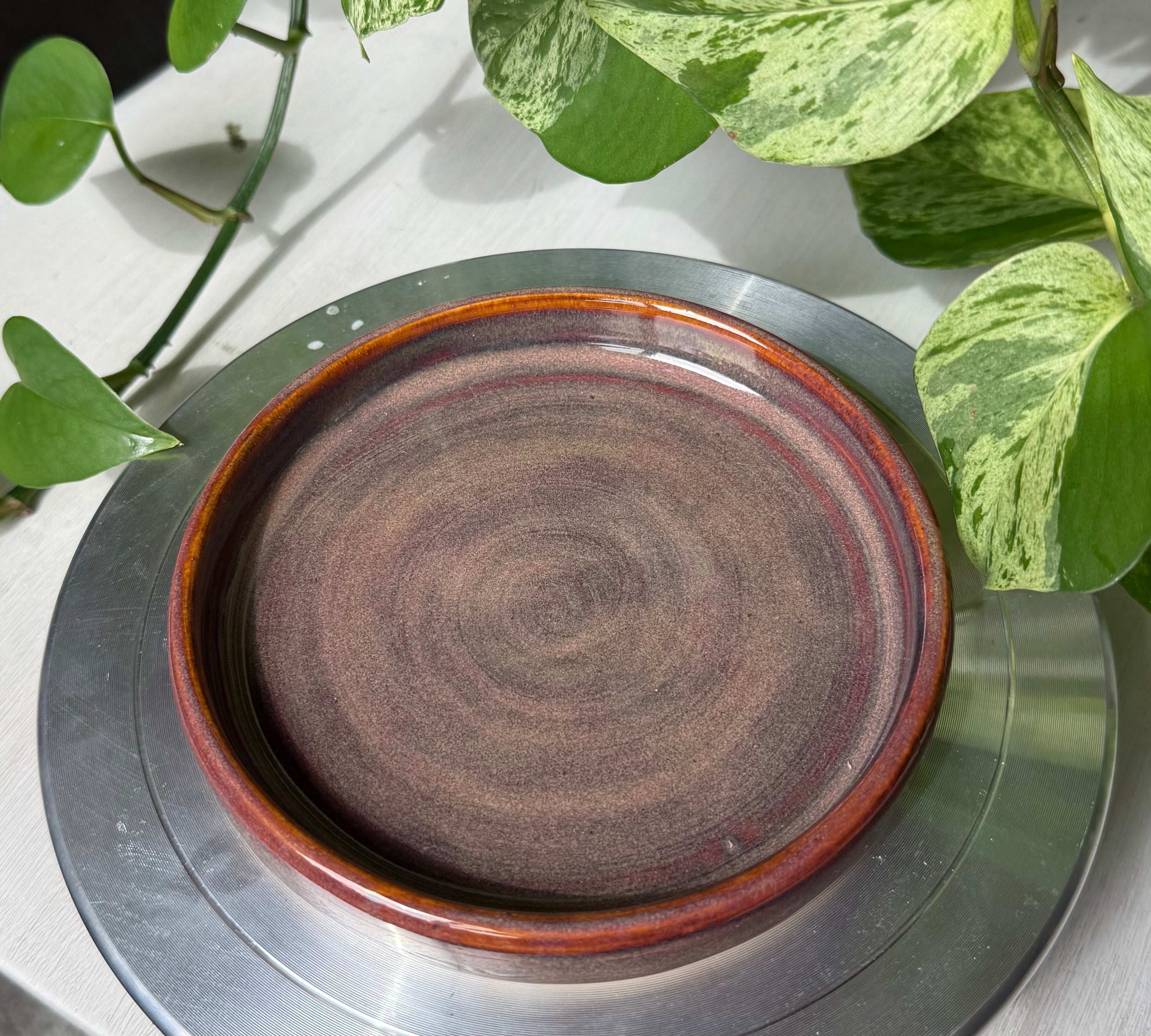 Reddish Brown Planter - 5”