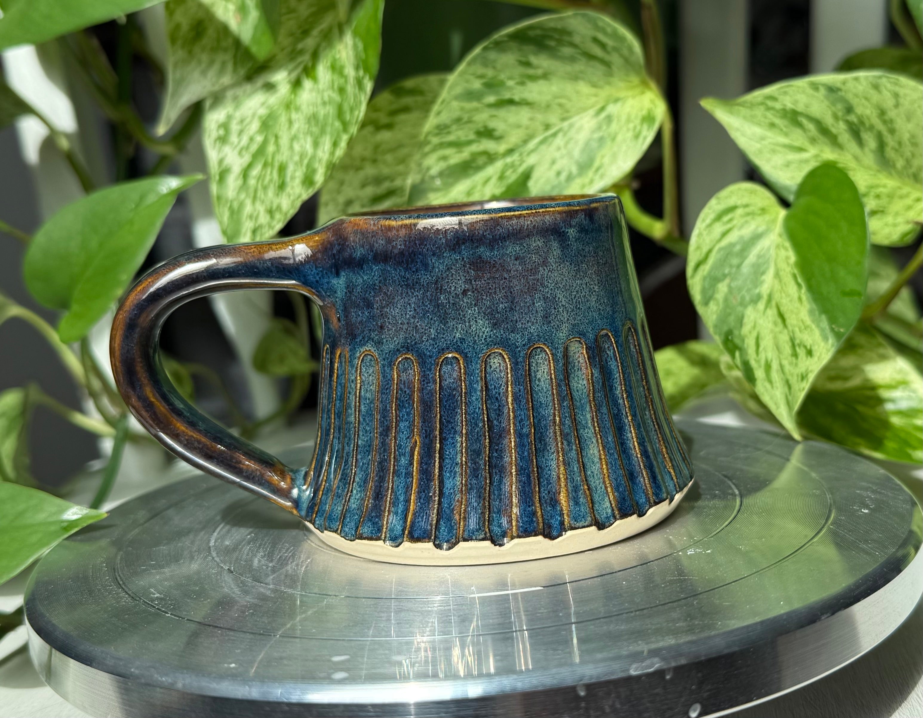 Blue Brown Mug