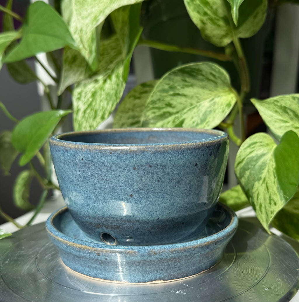 Blue Planter - 3”