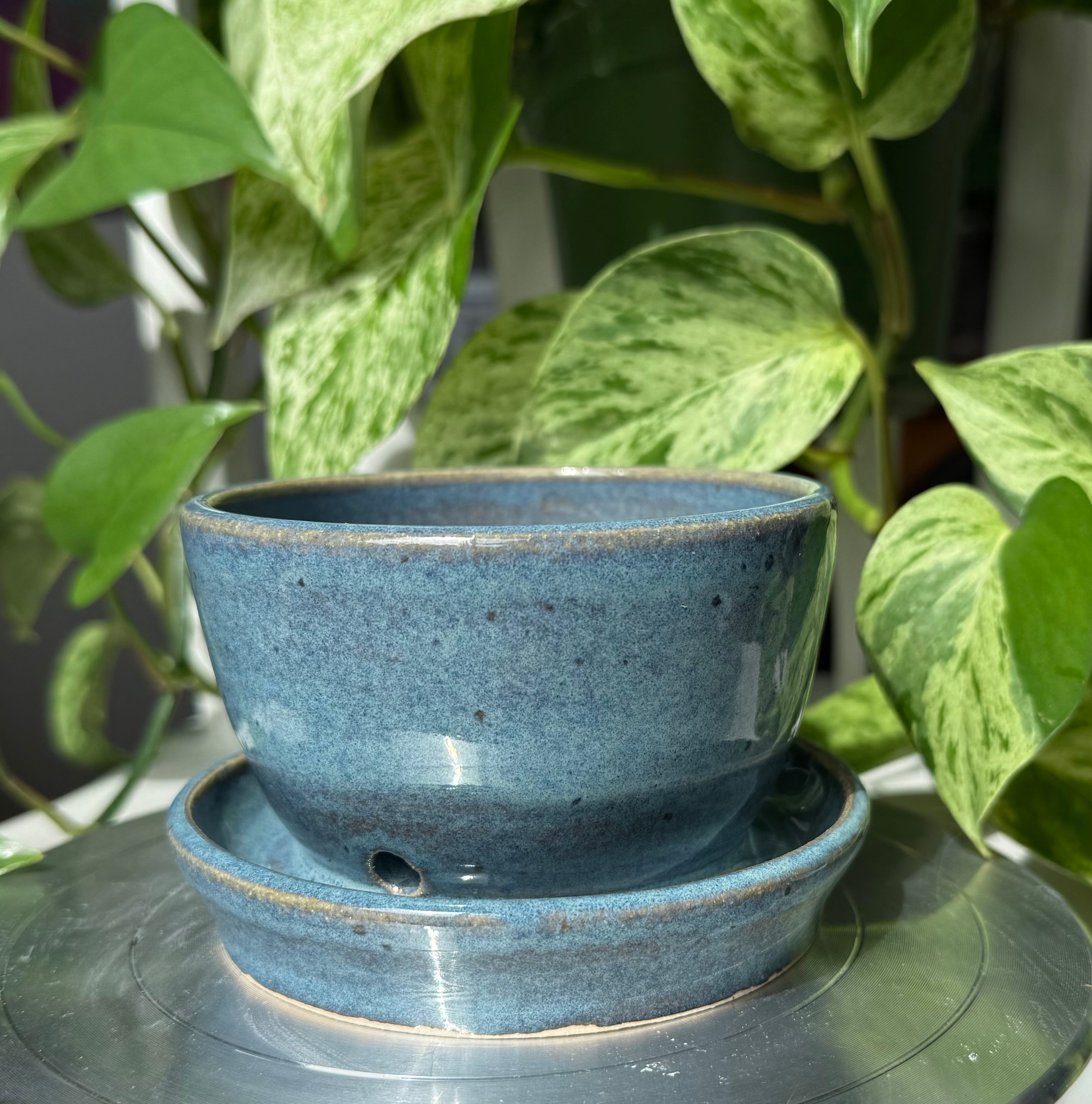 Blue Planter - 3”