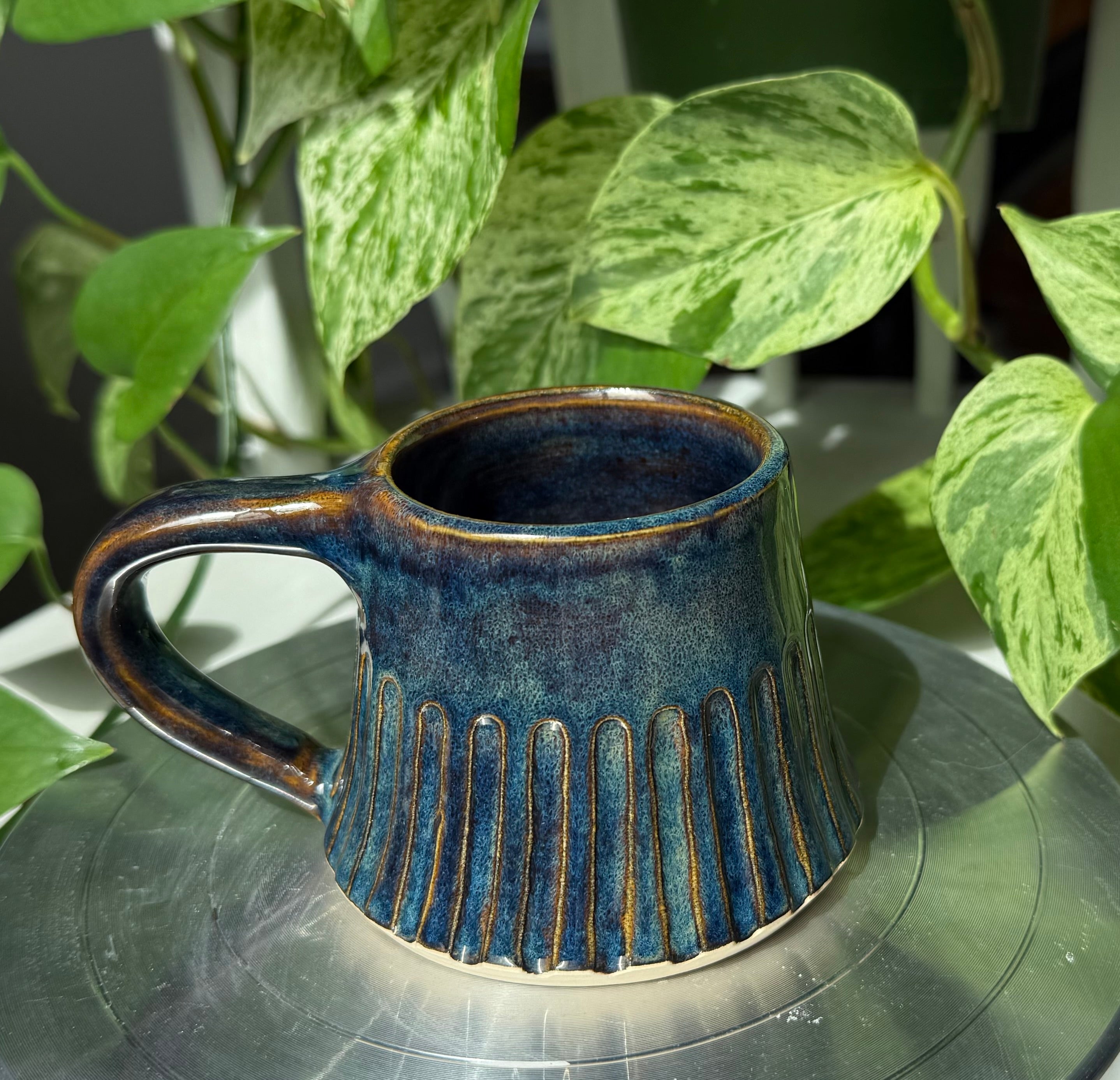 Blue Brown Mug