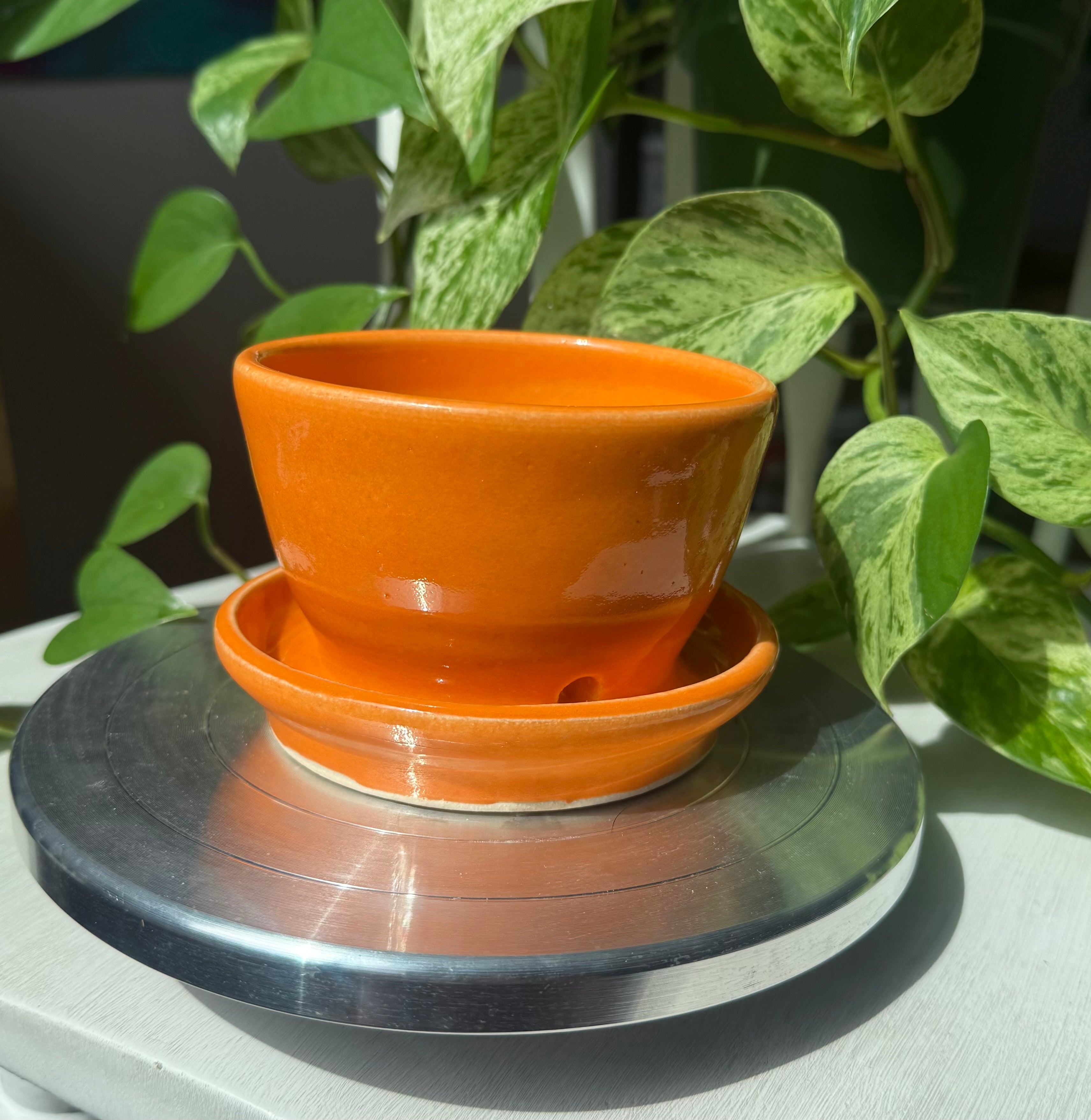 Orange Planter - 3”
