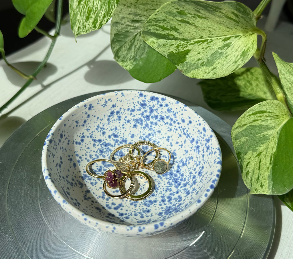 Blue White Trinket Dish