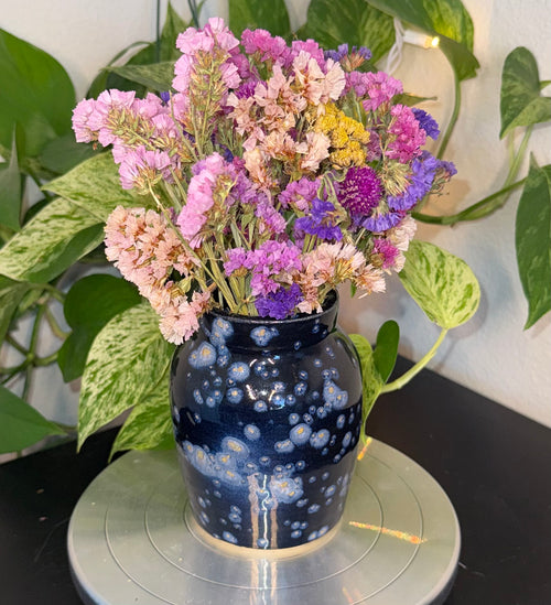Black Galaxy Vase