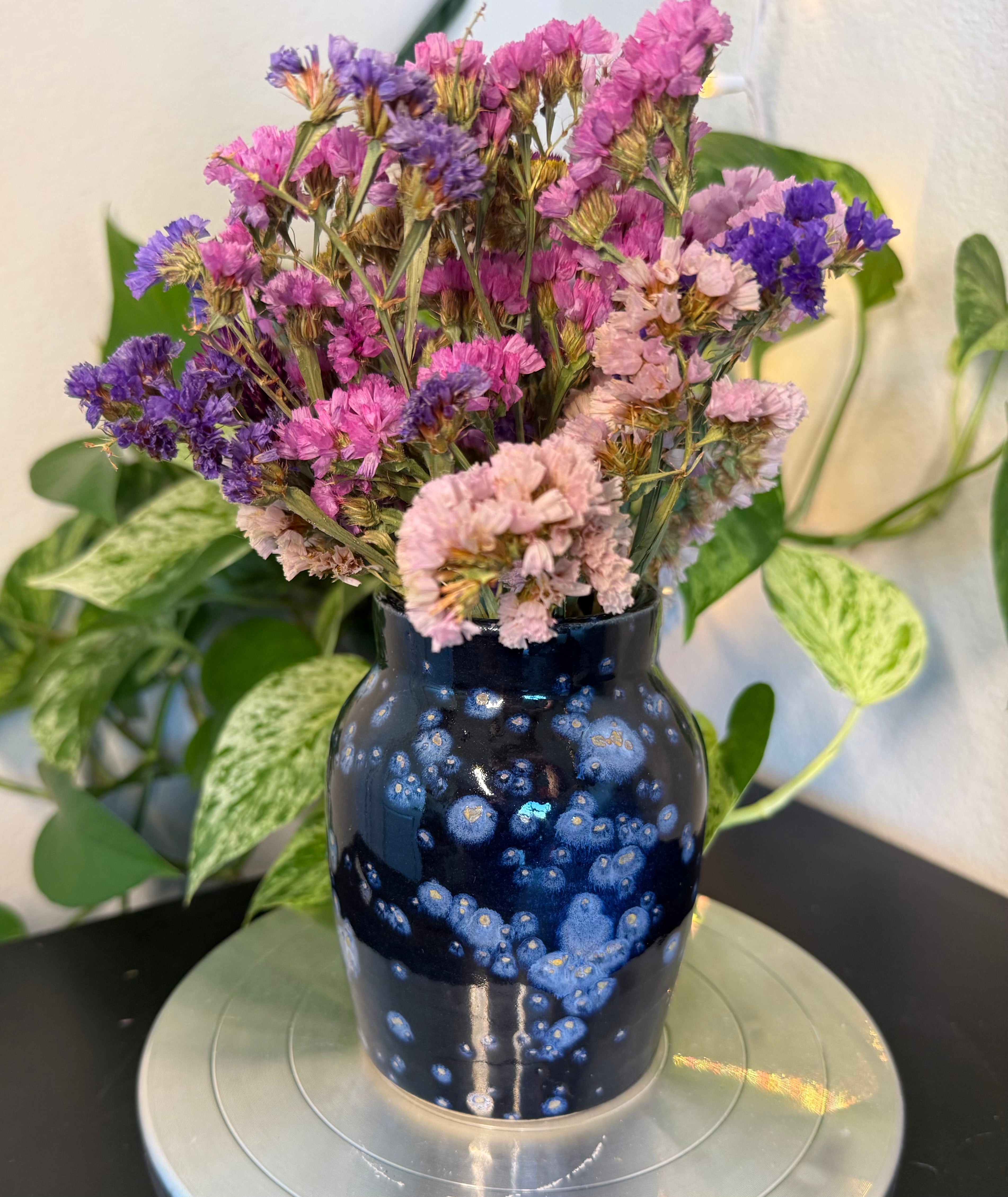 Black Galaxy Vase