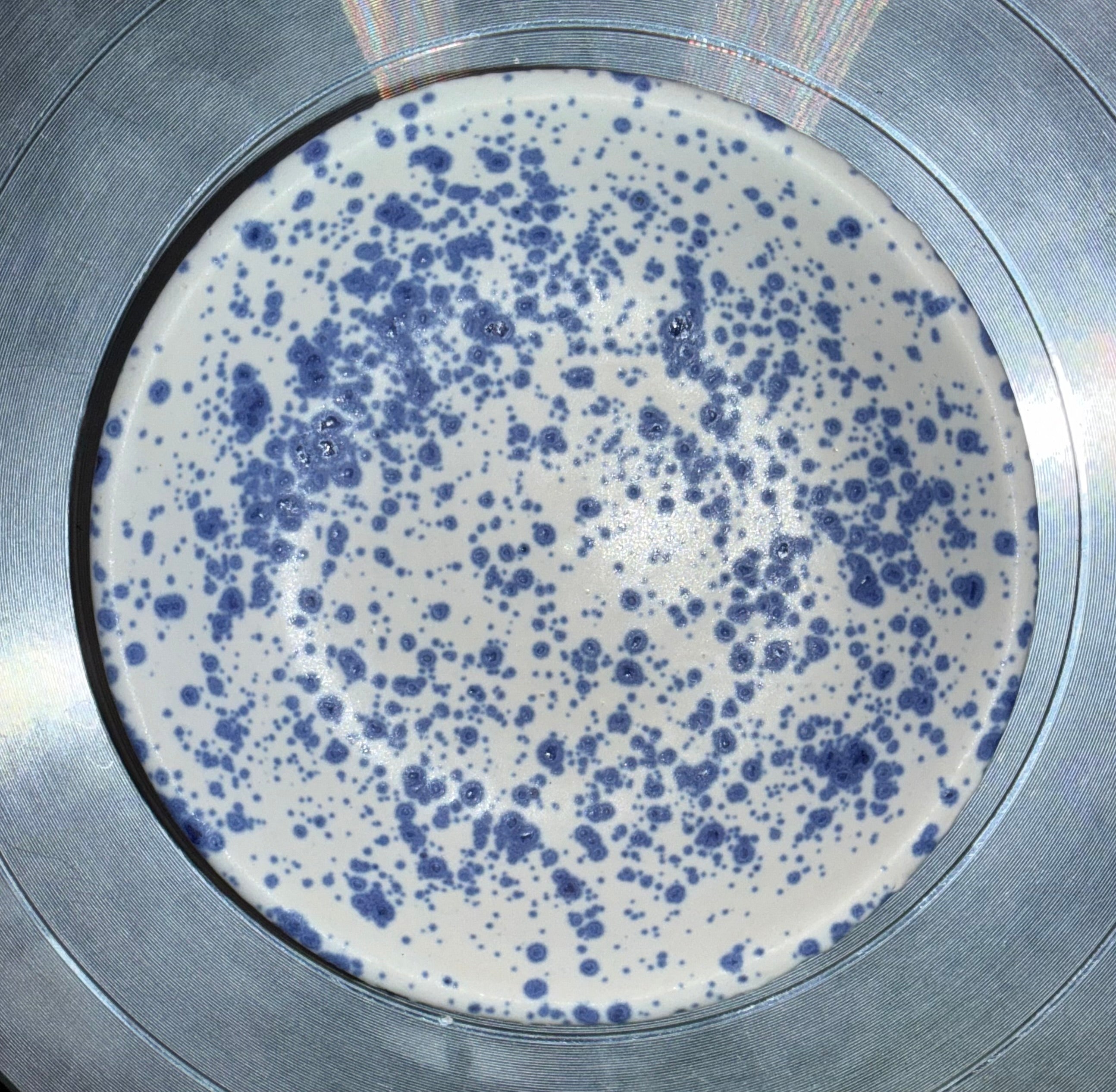 Blue Speckled Trinket Dish